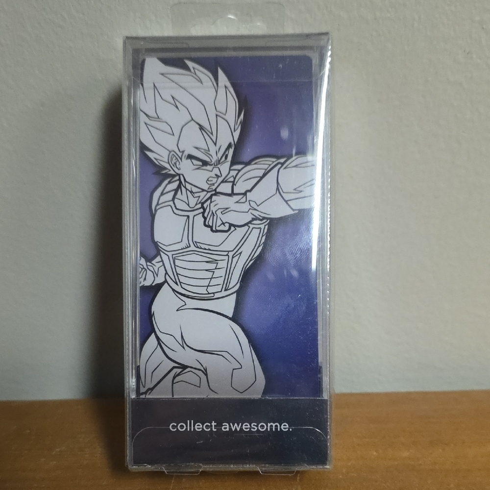 FiGPiN Dragon Ball Super Vegeta Action Figure Pin - Black and White - Picture 2 of 2